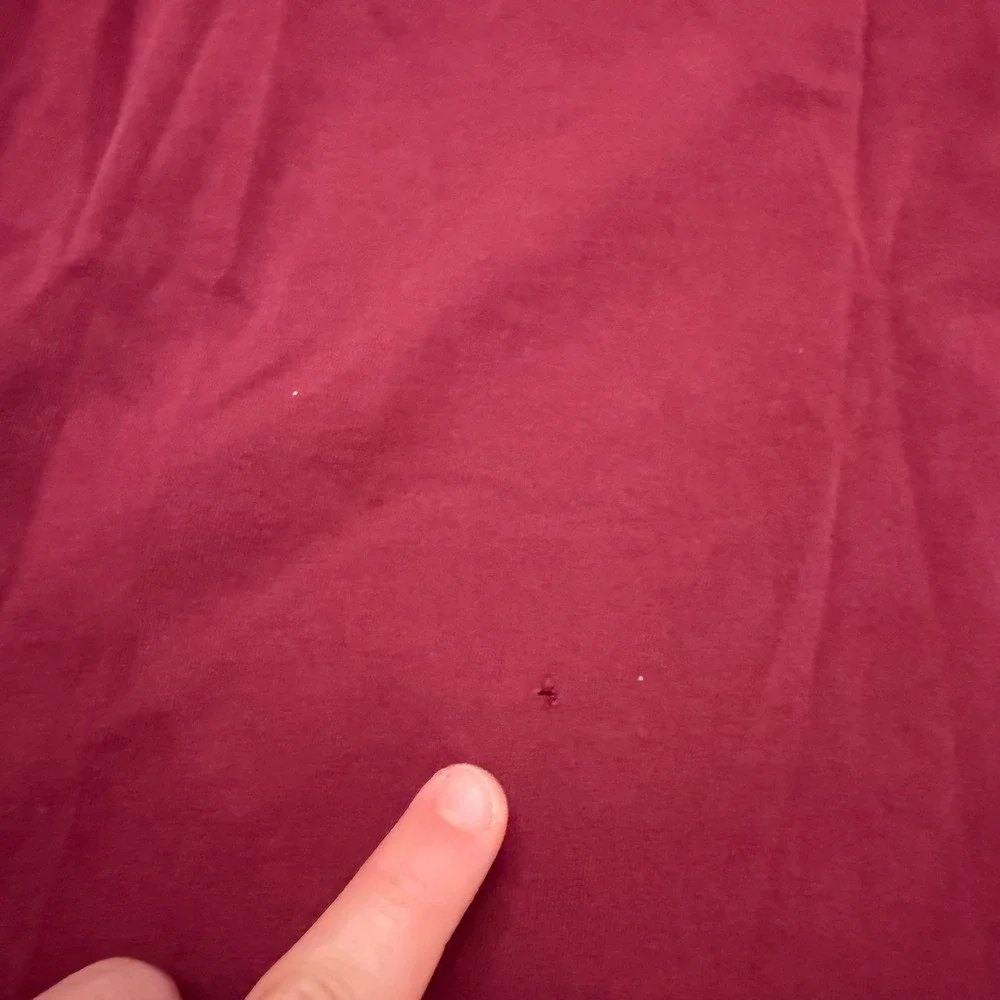 Polo Ralph Lauren Mens Long Sleeve T-Shirt Burgundy Maroon Yellow Pony XL